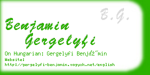 benjamin gergelyfi business card